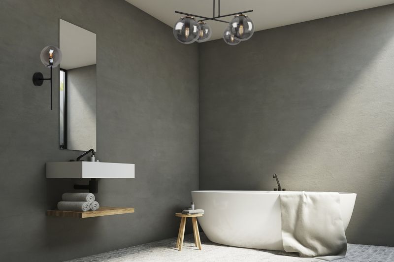 Lampa ścienna kinkiet Light Home LH Siena 1x E14 40W czarny/chrom klosz grafitowy 1szt.