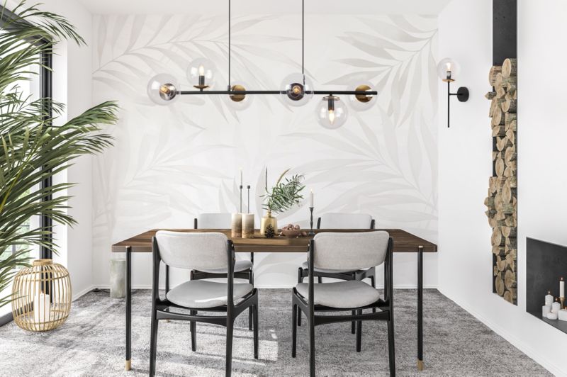 Lampa ścienna kinkiet Light Home LH Siena 1x E14 40W czarny/złoty klosz bezbarwny 1szt.