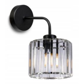 Lampa ścienna kinkiet wiszący Light Home LH Holdi 1x E27 60W klosz szklany bezbarwny 14cm 1szt.