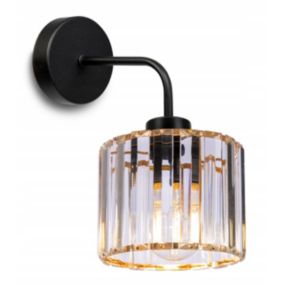 Lampa ścienna kinkiet wiszący Light Home LH Holdi 1x E27 60W klosz szklany złoty 1szt.