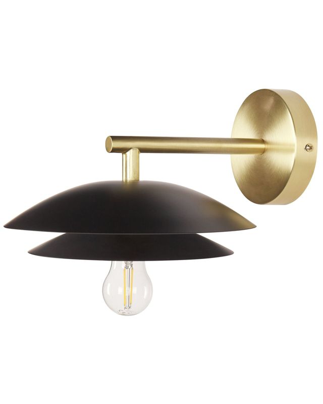 Lampa ścienna Lasolo Metal Czarny 1 szt.