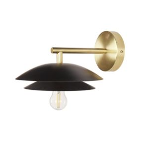 Lampa ścienna Lasolo Metal Czarny 1 szt.