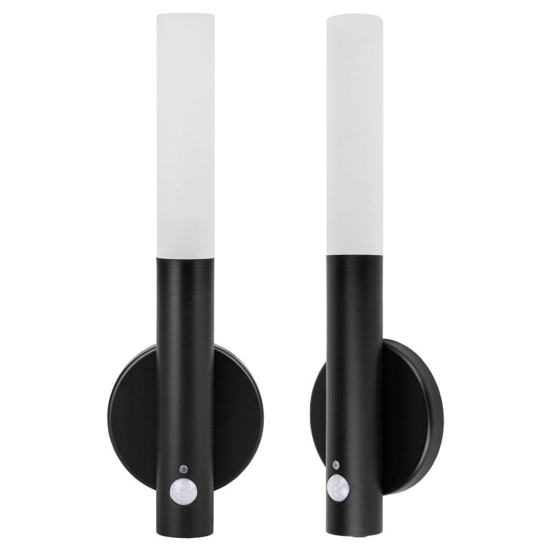 Lampa ścienna LED MasterLED PIR akumulator 2.5W 4000K magnetyczna IP20 czarna kinkiet 1 szt.