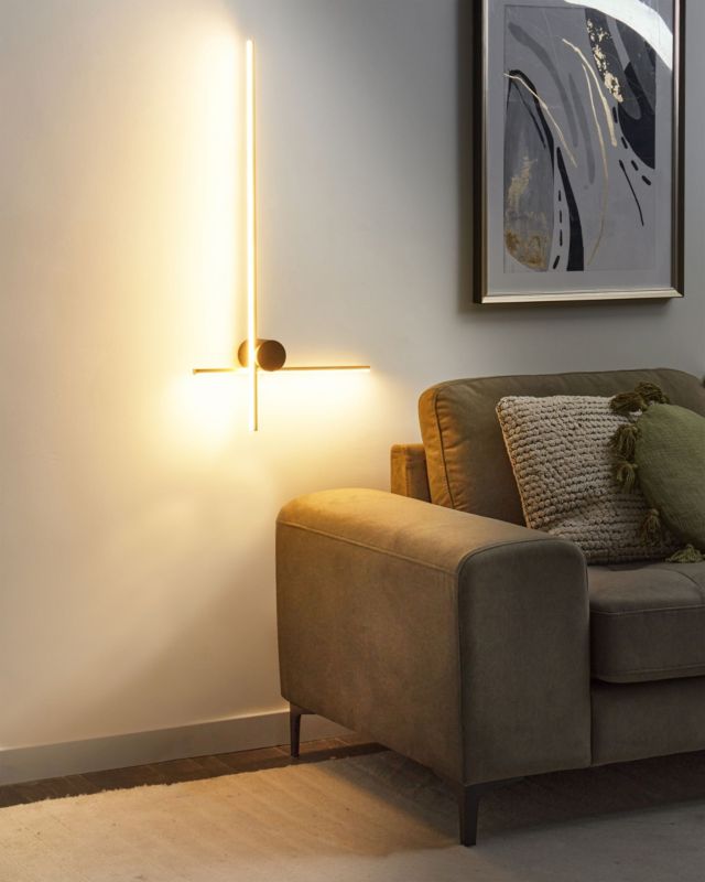 Lampa ścienna LED Nuevo Metal Złoty 1 szt.