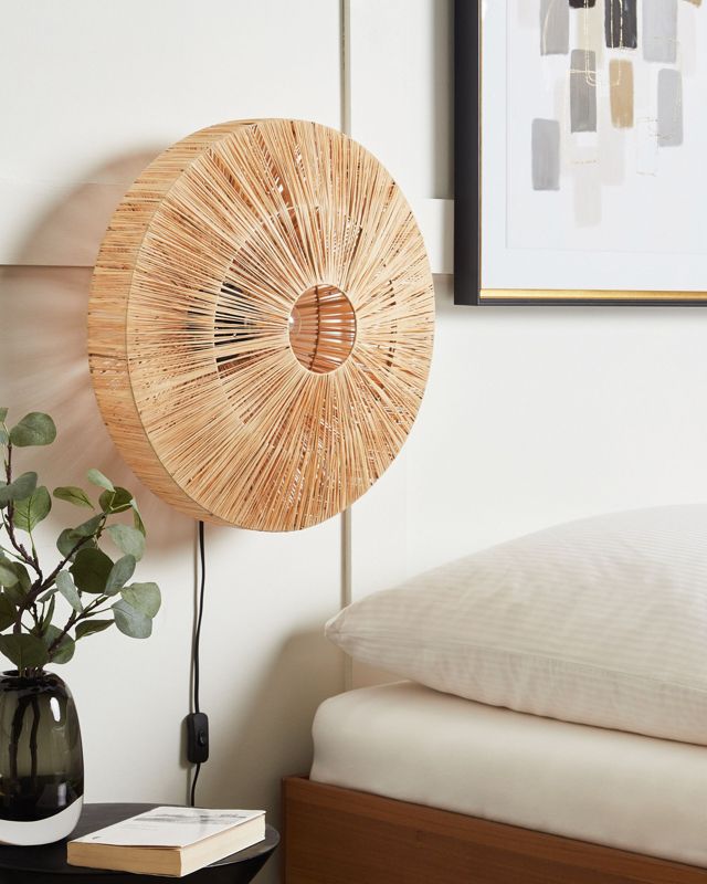 Lampa ścienna Lumut Plecionka Naturalny 1 szt.