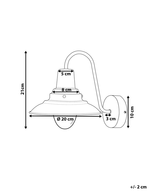 Lampa ścienna Luza Metal Mosiężny 1 szt.