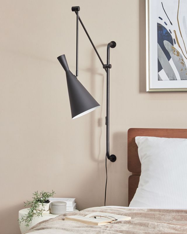 Lampa ścienna Marisa Regulowana Metal Czarny 1 szt.