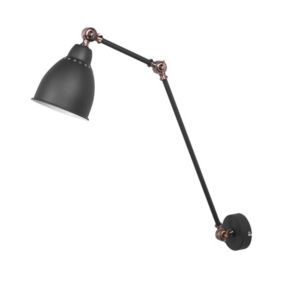 Lampa ścienna Mississippi Regulowana Metal Grafitowy 1 szt.