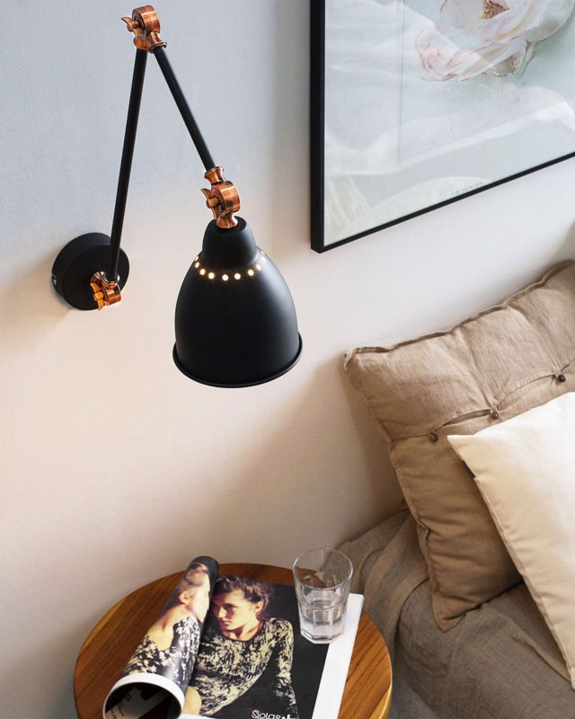 Lampa ścienna Mississippi Regulowana Metal Grafitowy 1 szt.