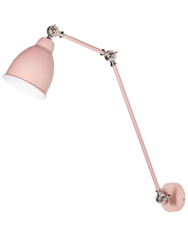 Lampa ścienna Mississippi Regulowana Metal Pastelowy róż 1 szt.