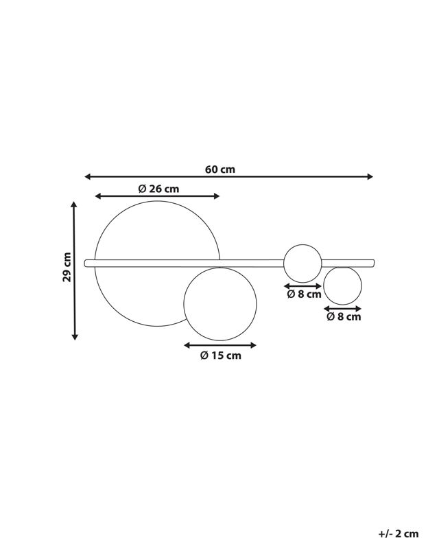 Lampa ścienna Parita Metal Czarny 1 szt.