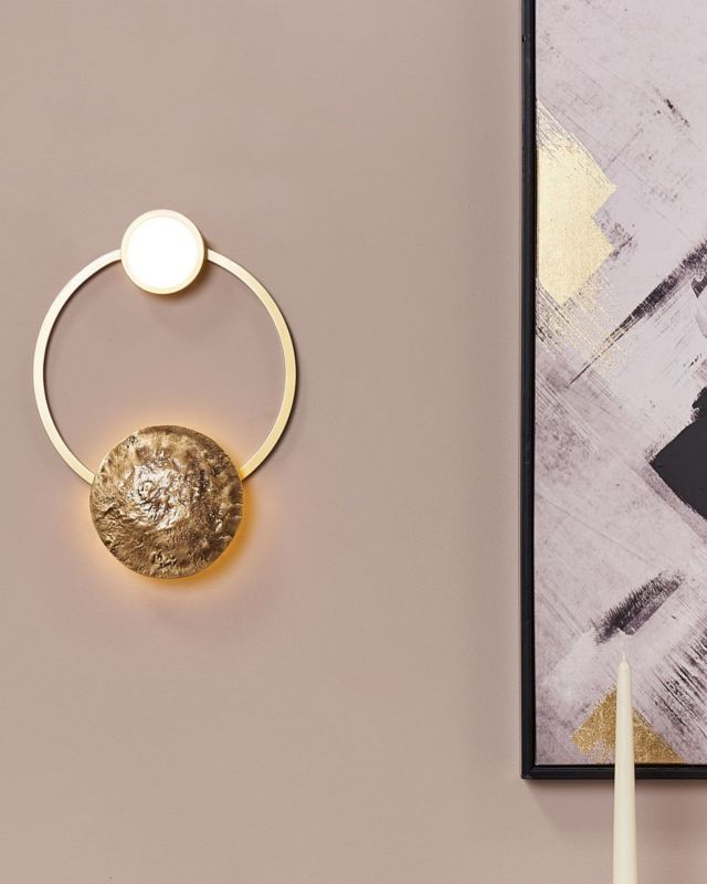 Lampa ścienna Ponuga Metal Złoty 1 szt.