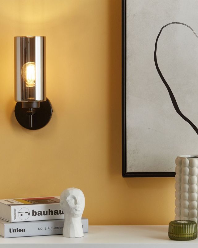 Lampa ścienna Puriri Metal Czarny 1 szt.