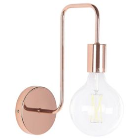 Lampa ścienna Savena Metal Miedziany 1 szt.