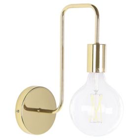 Lampa ścienna Savena Metal Złoty 1 szt.