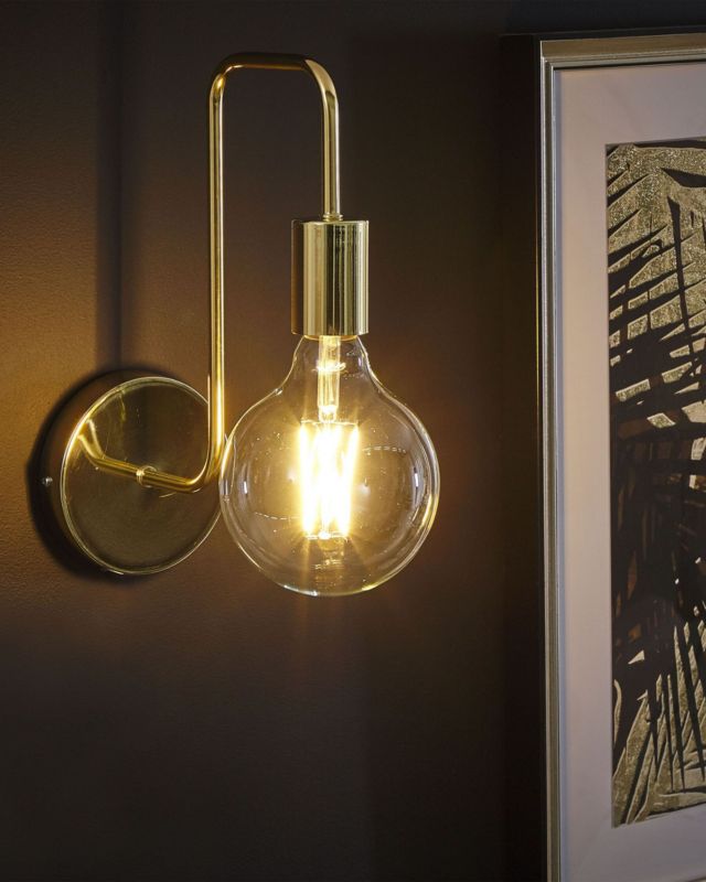 Lampa ścienna Savena Metal Złoty 1 szt.