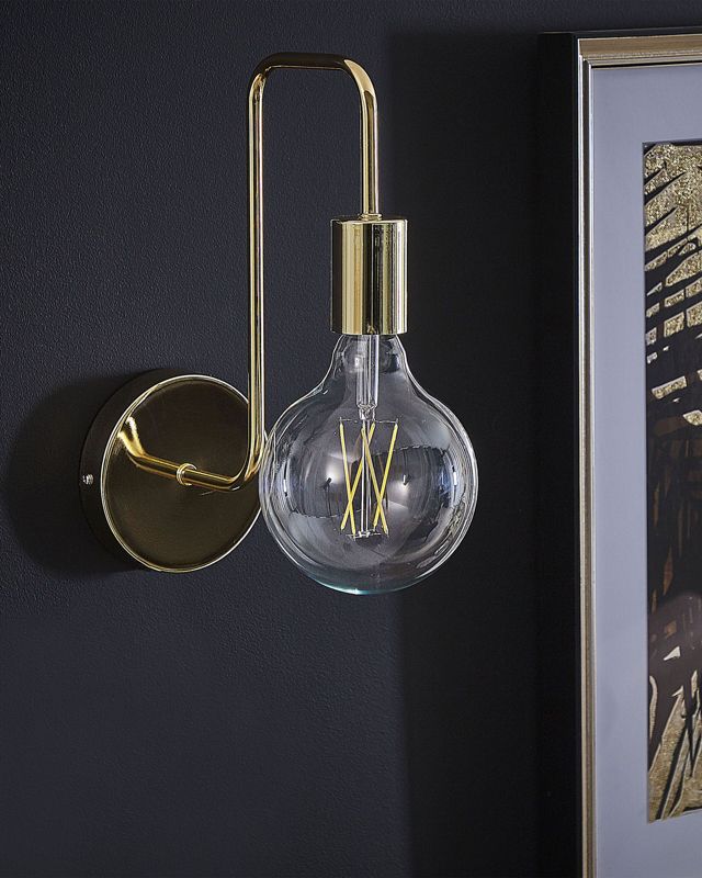 Lampa ścienna Savena Metal Złoty 1 szt.