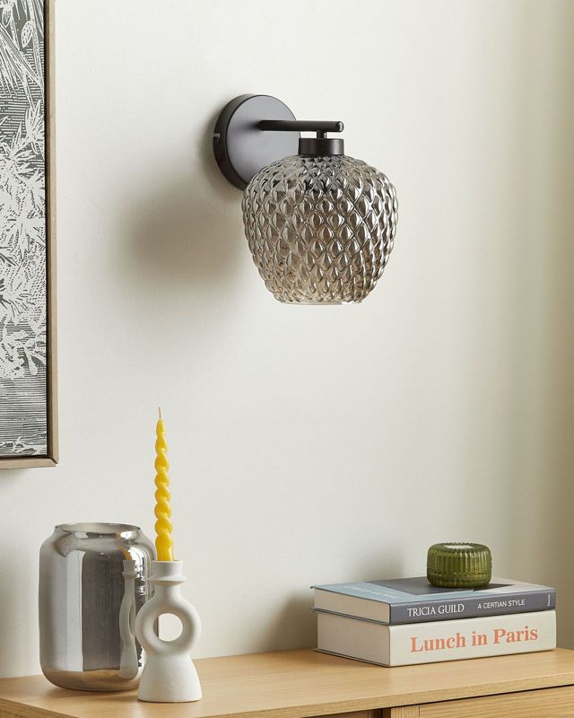 Lampa ścienna Sherry Metal Szary 1 szt.