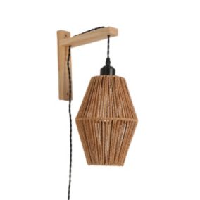 Lampa ścienna Sibu kinkiet Kobi styl Boho Ozdobna 1szt.