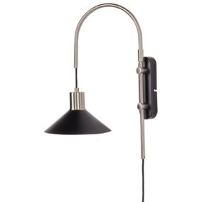 Lampa ścienna Sissa Regulowana Metal Czarny 1 szt.