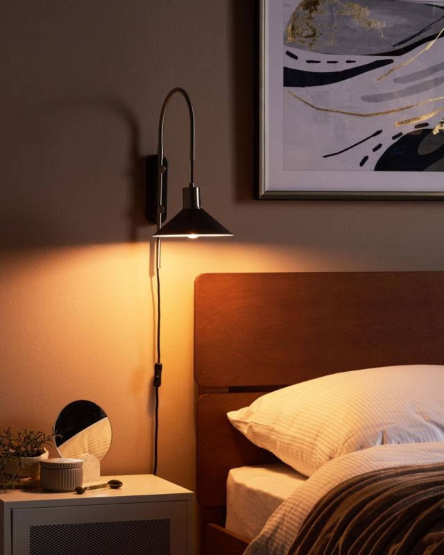 Lampa ścienna Sissa Regulowana Metal Czarny 1 szt.