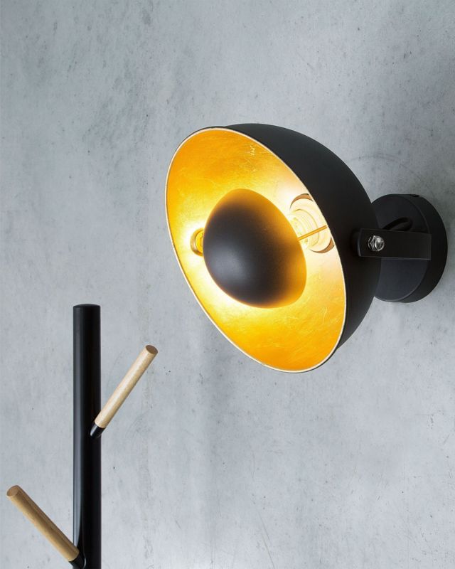 Lampa ścienna Thames Metal Czarny 1 szt.