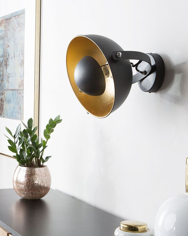 Lampa ścienna Thames Metal Czarny 1 szt.