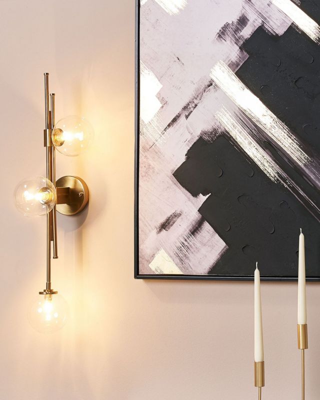 Lampa ścienna Tulija Metal Złoty 1 szt.