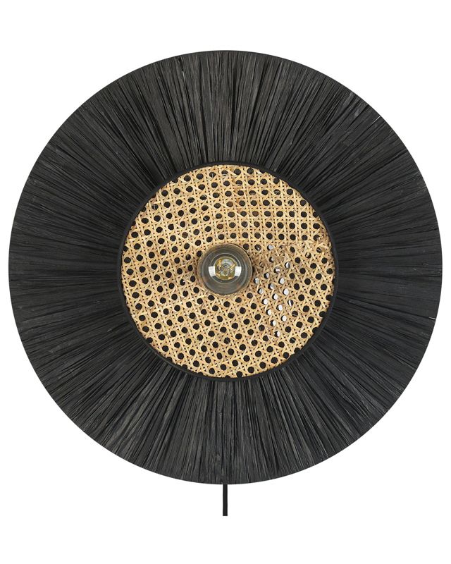 Lampa ścienna Yaapi Papier Czarny 1 szt.