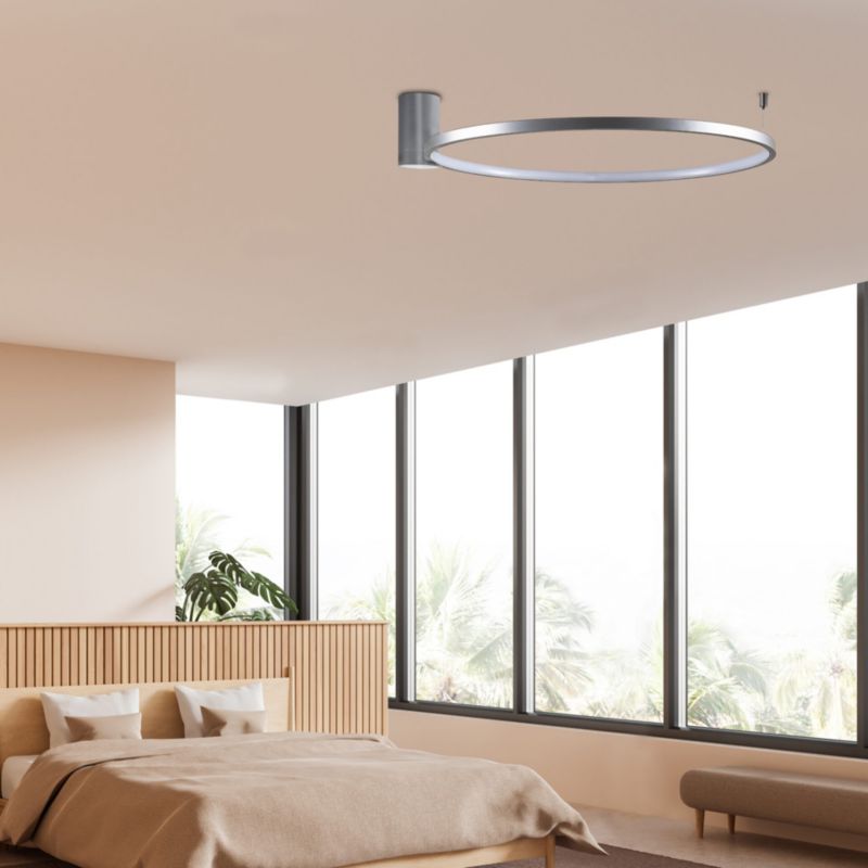 Lampa ścienno sufitowa Sanico Goldlux NOEMI LED 20W nikiel 4000K IP20 - 1 szt.