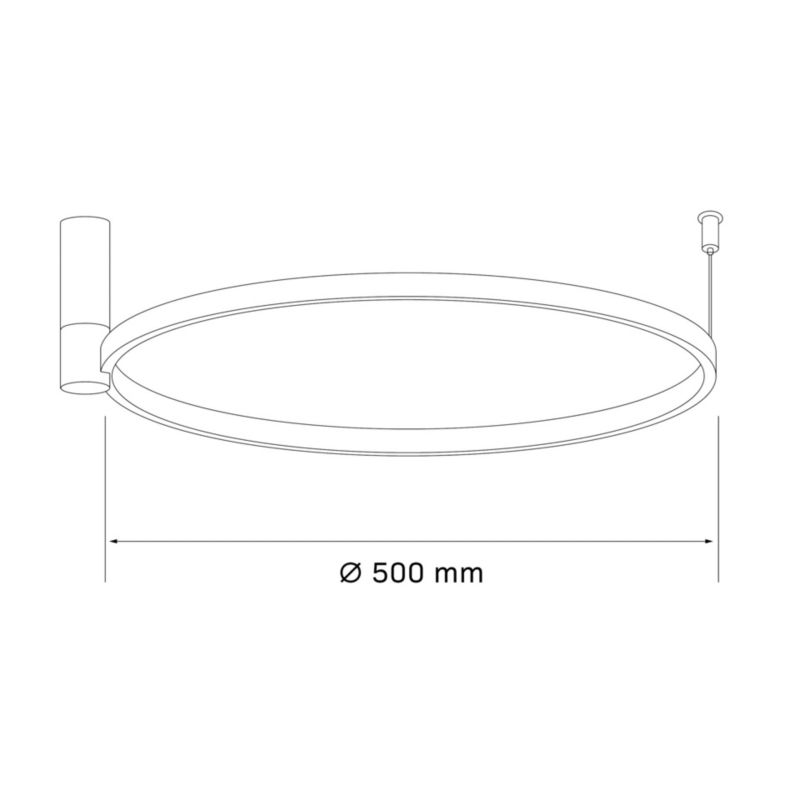 Lampa ścienno sufitowa Sanico Goldlux NOEMI LED 20W nikiel 4000K IP20 - 1 szt.