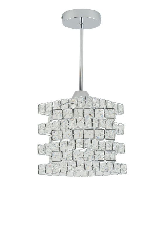 Lampa Crystal HowHomely sufitowa kryształowy klosz żyrandol 1 szt.