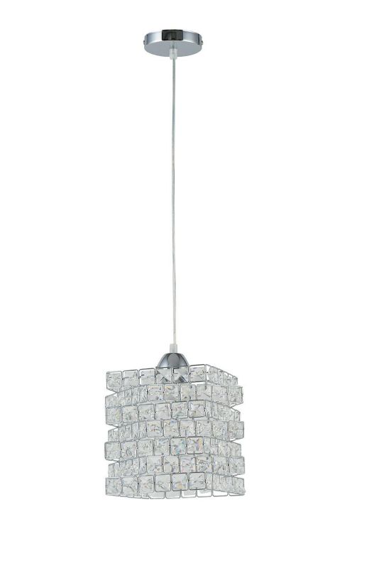 Lampa Crystal HowHomely wisząca kryształowy klosz 1 szt.