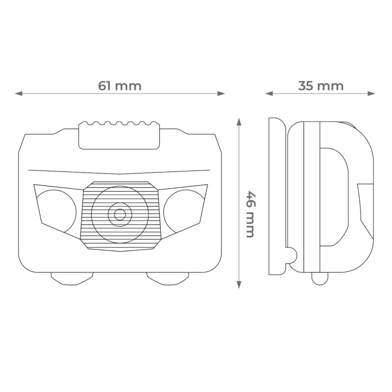 Lampa czołowa DPM SP0301 70 lm