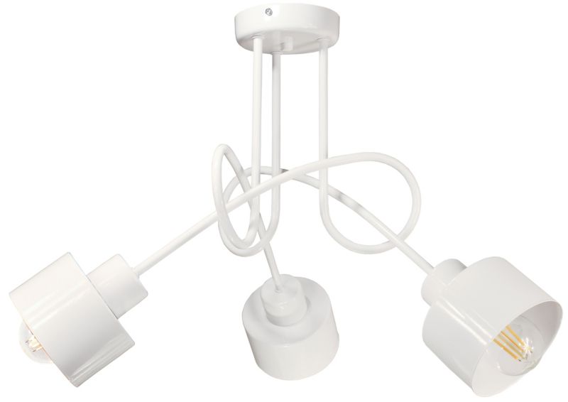 Lampa DECORI Edison Max 3 Loft Biały, 1 szt