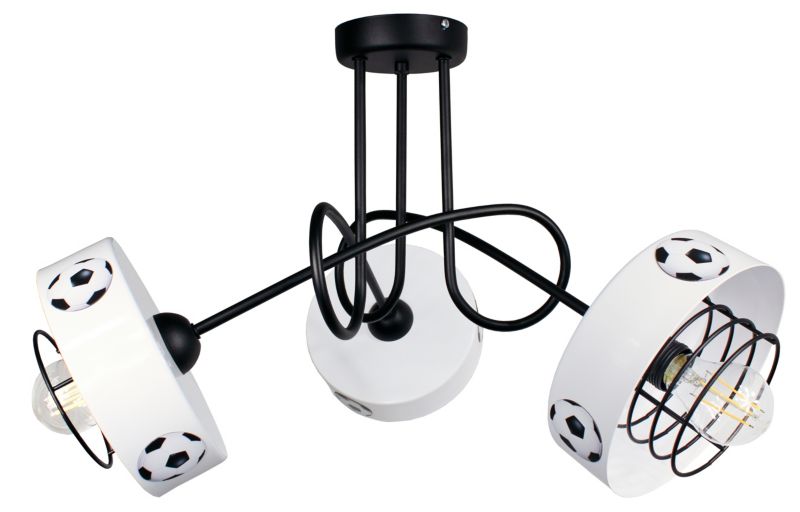 Lampa DECORI Edison Max 3 Spiro Mundial Czarny, 1 szt