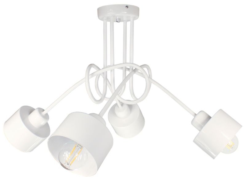 Lampa DECORI Edison Max 4 Loft Biały, 1 szt