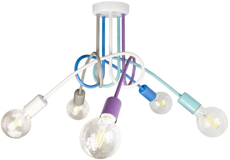 Lampa DECORI Edison Max 5 Biały MIX, 1 szt