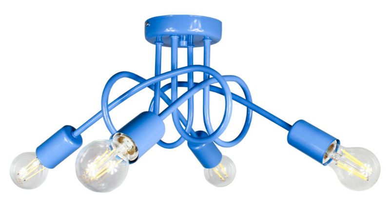 Lampa DeCORI Edison Mini 4 Niebieski, 1 szt.