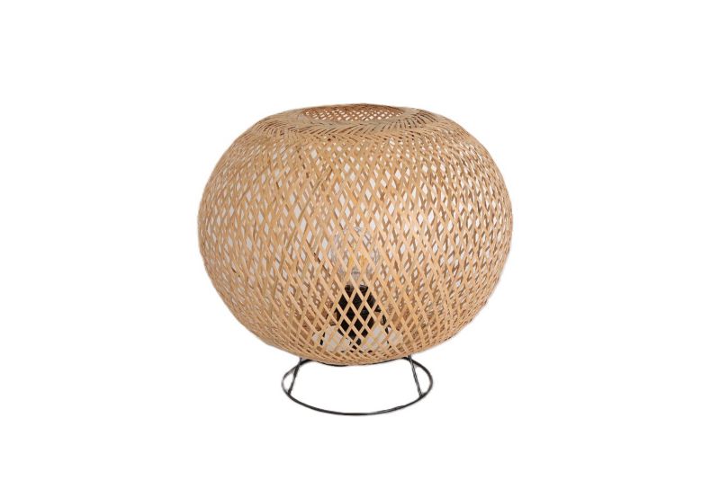 Lampa dekoracyjna LLs w stylu Boho Bambusowy Abażur 1xE27 1szt.