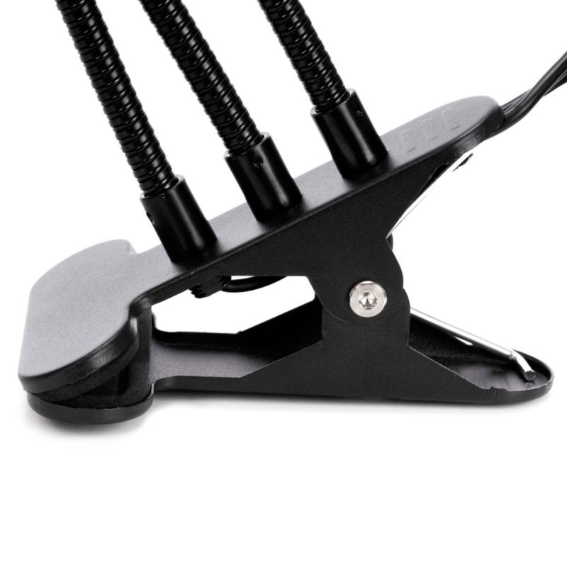 Lampa do wzrostu roślin Springos z 3 panelami LED timerem, klipsem, usb 1 kpl.