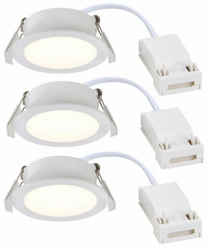 Lampa do zabudowy Nordlux Olea LED 4,4W IP65 okrągła biała zestaw 3 szt.
