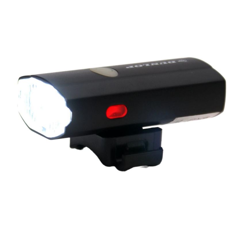 Lampa Dunlop  rowerowa 2 w 1 ładowanie usb, uchwyt do mocowania na kasku  1szt.