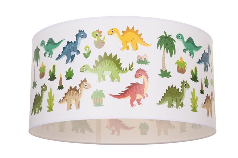 Lampa dziecięca sufitowa KIDS DINOZAURY HEXE 1 x 60W biała H0973 1 szt.