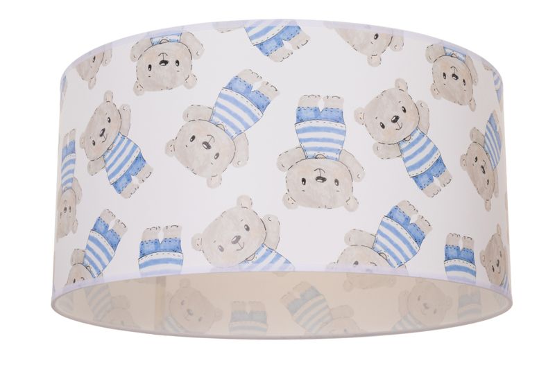 Lampa dziecięca sufitowa KIDS MISIE HEXE 1 x 60W biała niebieska H0937 1 szt.