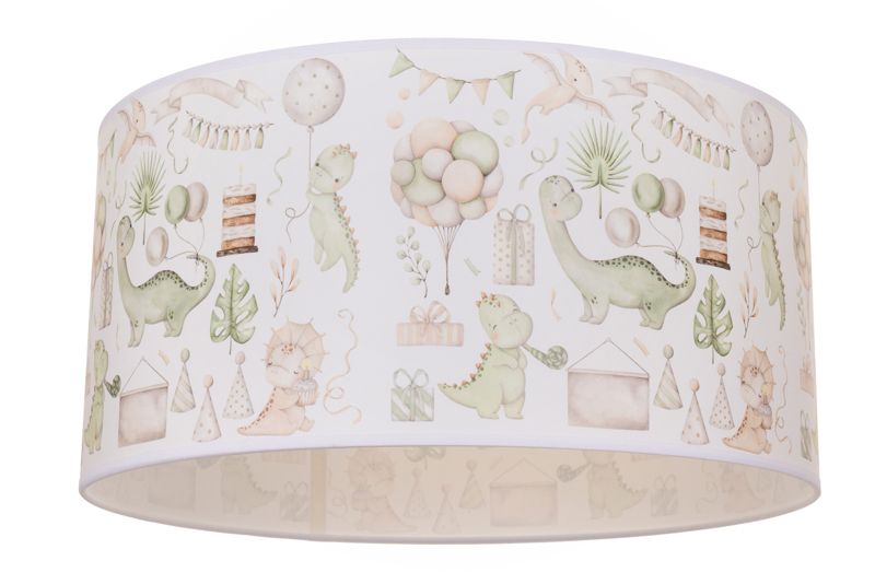 Lampa dziecięca sufitowa wisząca KIDS DINOZAURY 2 HEXE 1x60W biały 2 H0976 1 szt.