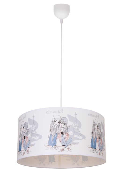 Lampa dziecięca sufitowa wisząca KIDS HEXE 1 x 60W E27 biały H0984 1 szt.