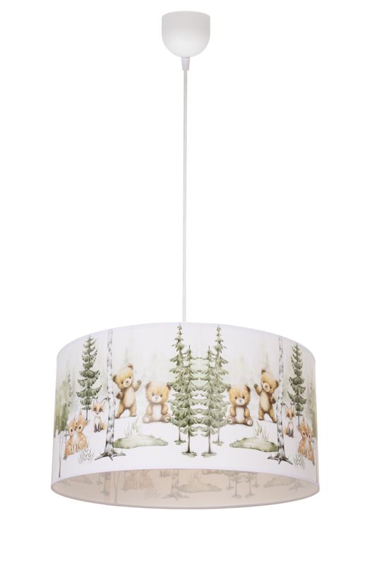 Lampa dziecięca sufitowa wisząca KIDS LAS HEXE 1 x 60W E27 biały H0966 1 szt.