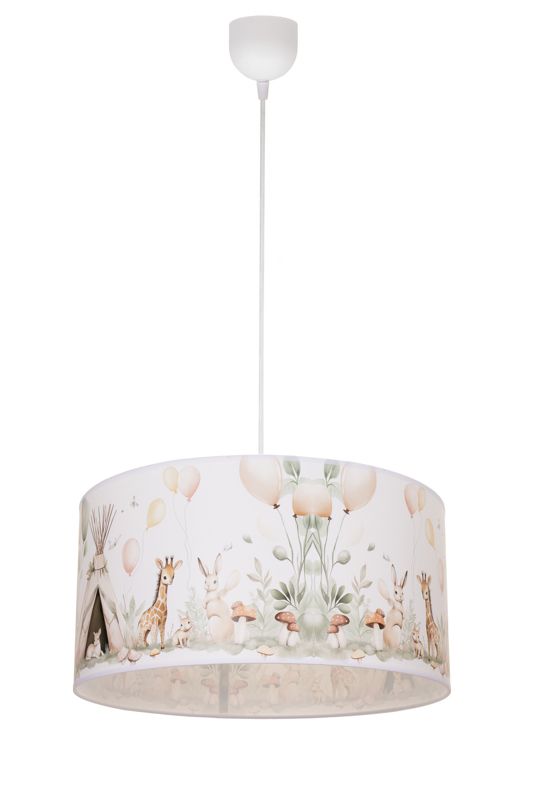 Lampa dziecięca sufitowa wisząca KIDS TIPI 2 HEXE 1 x 60W E27 biały H0963 1 szt.