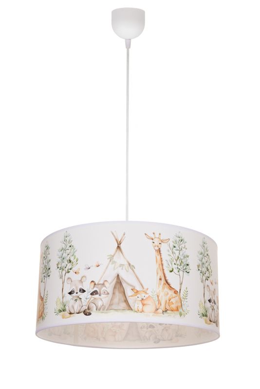 Lampa dziecięca sufitowa wisząca KIDS TIPI HEXE 1 x 60W E27 biały H0957 1 szt.